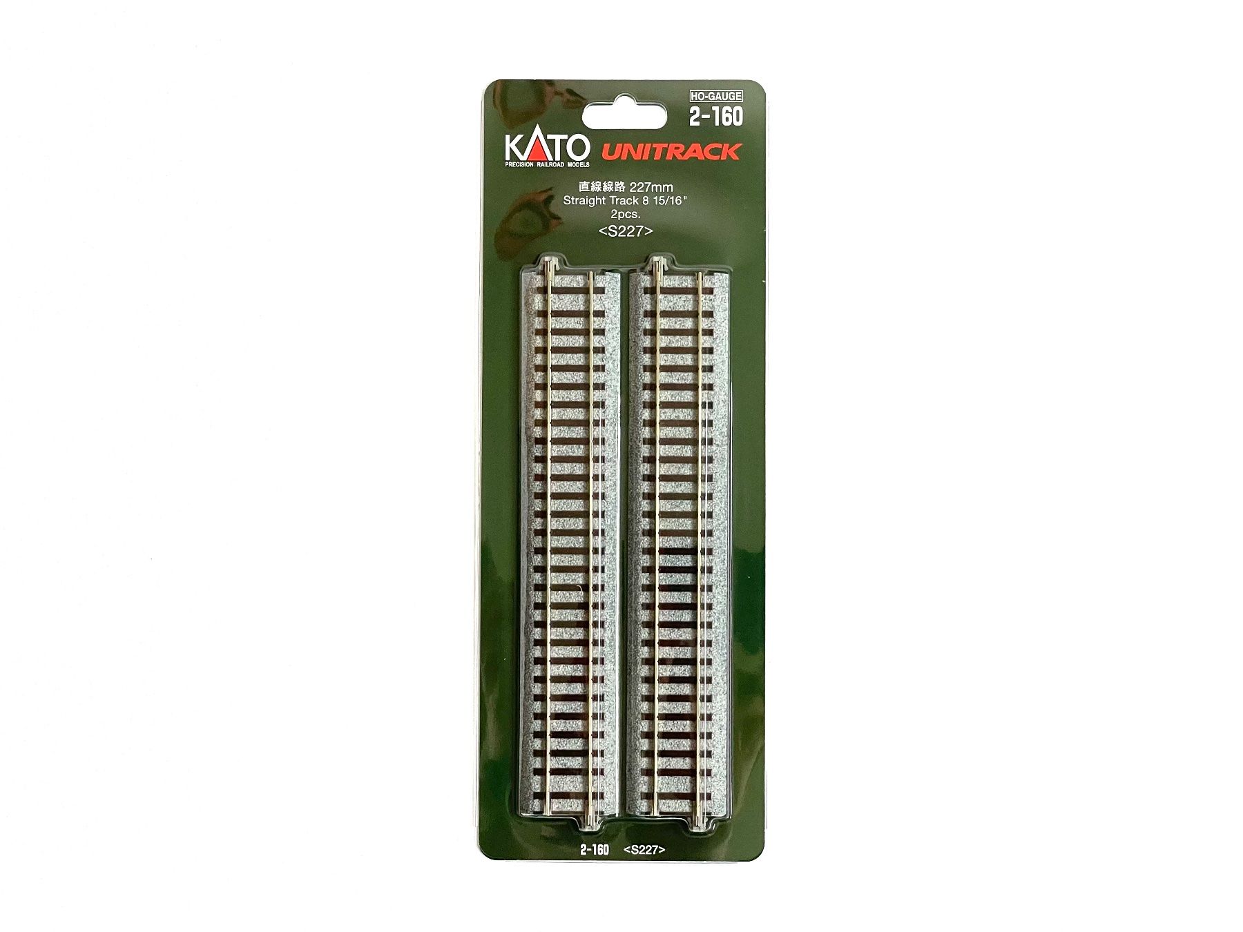 Kato Modellini di ferrovie: 2-160 Gerades Gleis 227 mm 4 Stk. – Nuovo e nell'imballaggio originale da Brügg BE venduto da telegraphrail