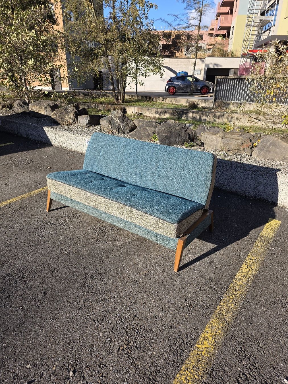 Divani: Mid Century Sofa / 2er Sofa / Vintage Design Sofa, Top! – Usato da Pfäffikon SZ venduto da Brocki-21 3
