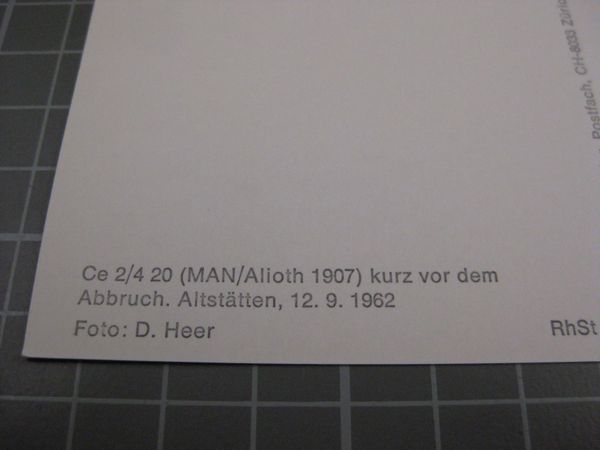 Cartes postales: AK Altstätten Depot mit Tram – Neuf (Voir description) à Malters par Marosko 2