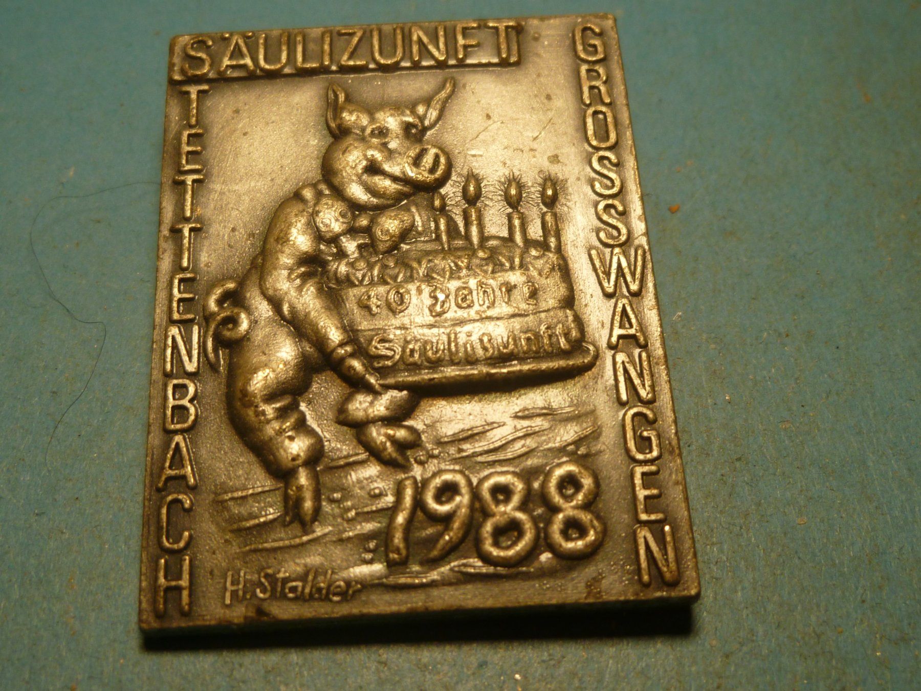Placchette & Badge: STETTENBACH  1988 SILBER – Usato da Ried (Muotathal) venduto da Mandarin02