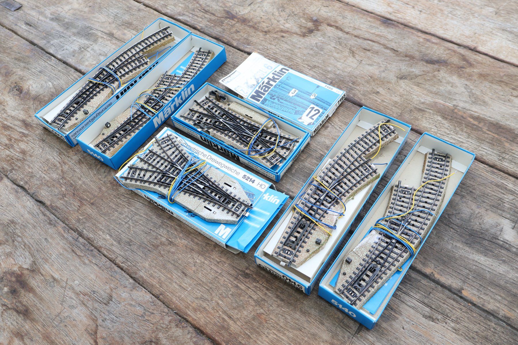 4 Weichenpaare Handweichen Von Märklin M Gleis | Kaufen Auf