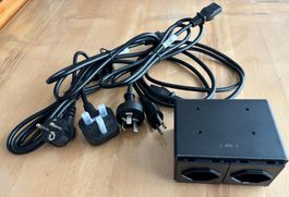 Internationale Netzkabel + Dual‑Adapterbox ( Reise Set )