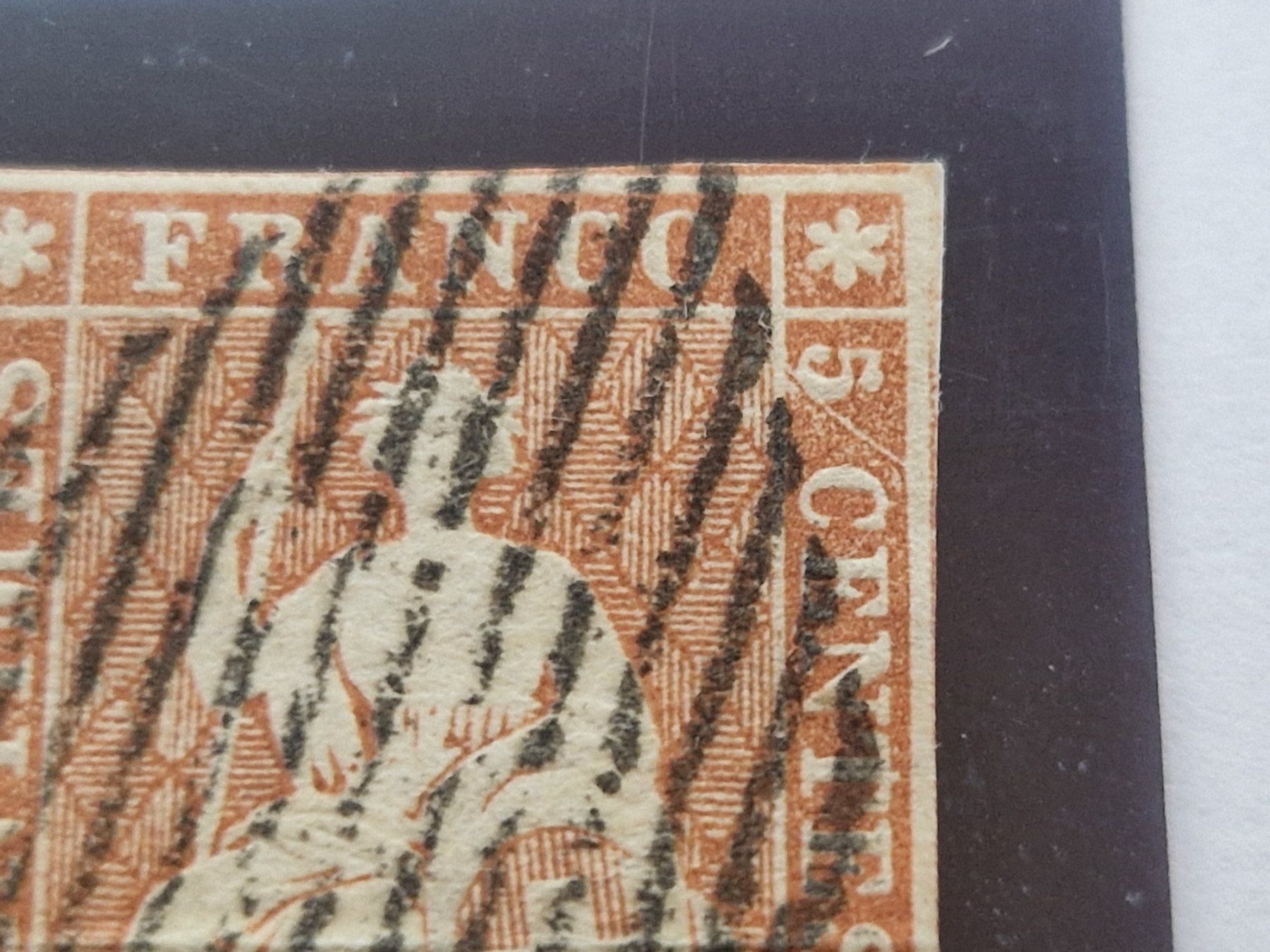 Tutti i francobolli: Strubel 22Aa, Attest, Abart, Kat 2000.- + 400.- – Usato da Burgdorf venduto da Glossy01 3