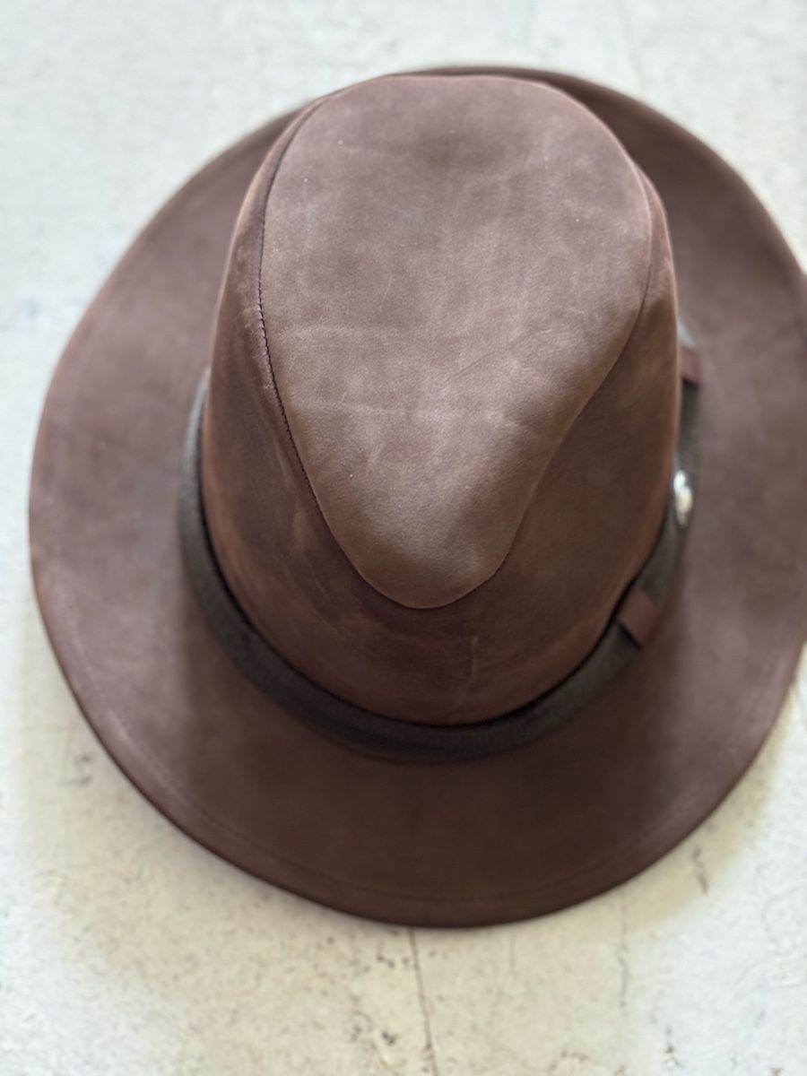 Hüte, Mützen & Caps: Sam's Action Hats USA, brauner Lederhut Grösse S – Neu (gemäss Beschreibung) aus Bellach von Legdance 1