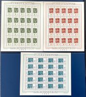 1965 Liechtenstein Bogensatz Gedenkausgabe Ferdinand Nigg **