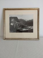 Foto H. Burri verlassene Mühle Lukmanier 52x59 cm Rahmen