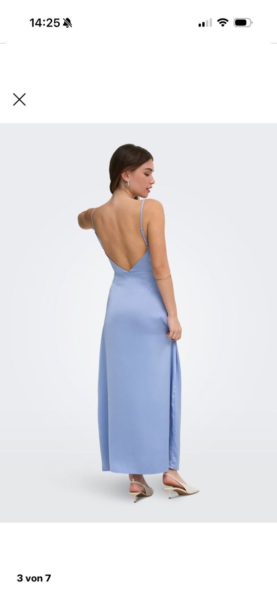 Only Robes: Seidenkleid hellblau Only Grösse S neu – Neuf avec emballage d'origine à Meilen par ann_kr79 2