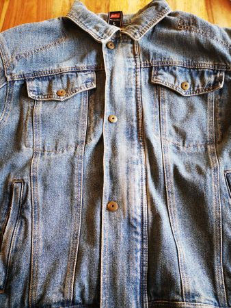 Motorrad Jeansjacke mit Schulter und Ellbogen Protektoren