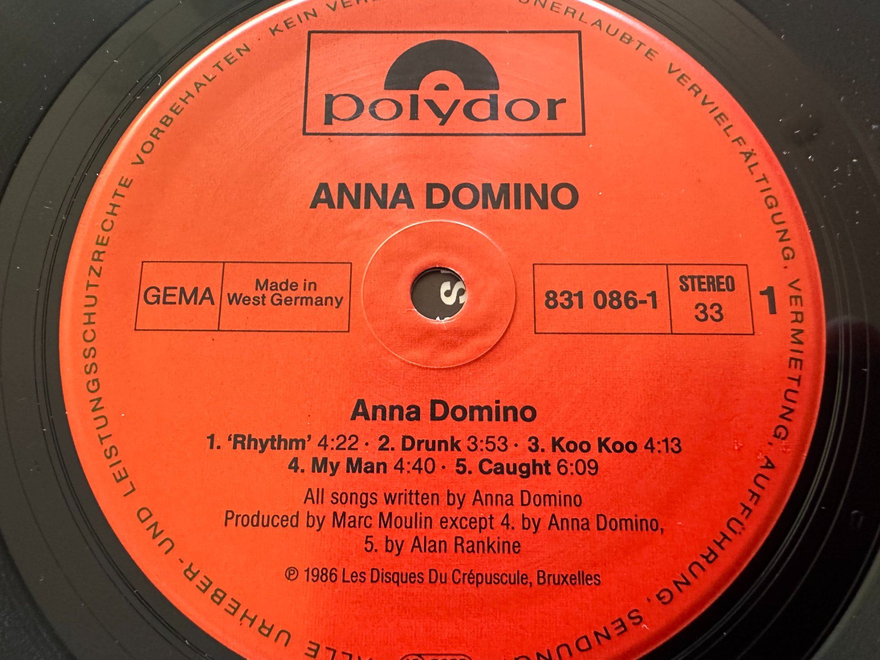 Dischi in vinile: ANNA DOMINO LP SAME - LES DISQUES DU CREPUSCULE RECORDS – Usato da Sion venduto da jaipur1401 5