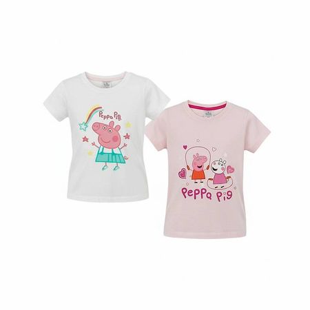Peppa Pig T-Shirts 2er Pack neu, Gr. 98/104 & 110/116