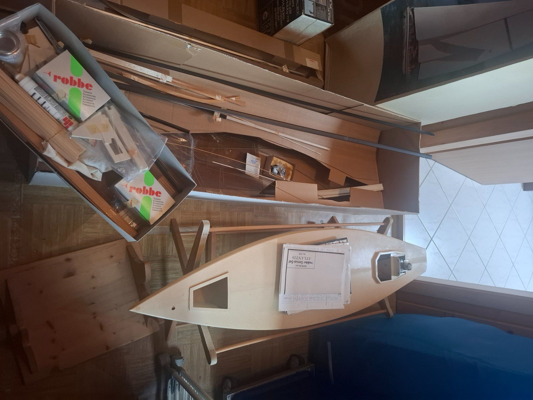 Robbe Modellismo RC: Robbe Atlantis Modell 1130 - Zweimastschoner Bausatz – Nuovo (secondo la descrizione) da Lyss venduto da Nigudasschaf 4