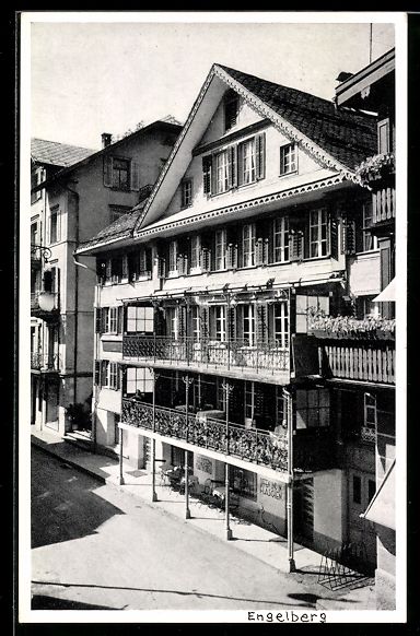 Cartoline postali: AK Engelberg, Hotel Engelberg, 1946 – Usato da Berlin venduto da bartko-reher