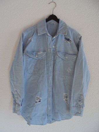 JEANSBLUSE VON TOPSHOP GR. 34