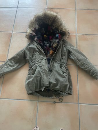 No.8 Stockholm Parka/Herbst/Winter mit Pelz, Khaki, Grösse