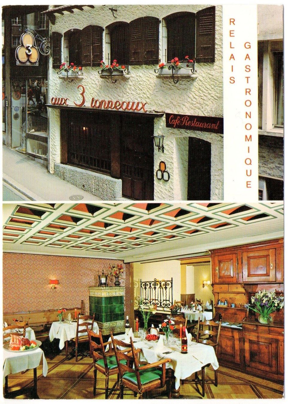 Cartoline postali: LAUSANNE Restaurant Aux 3 Tonneaux – Nuovo (secondo la descrizione) da Jona venduto da philajona