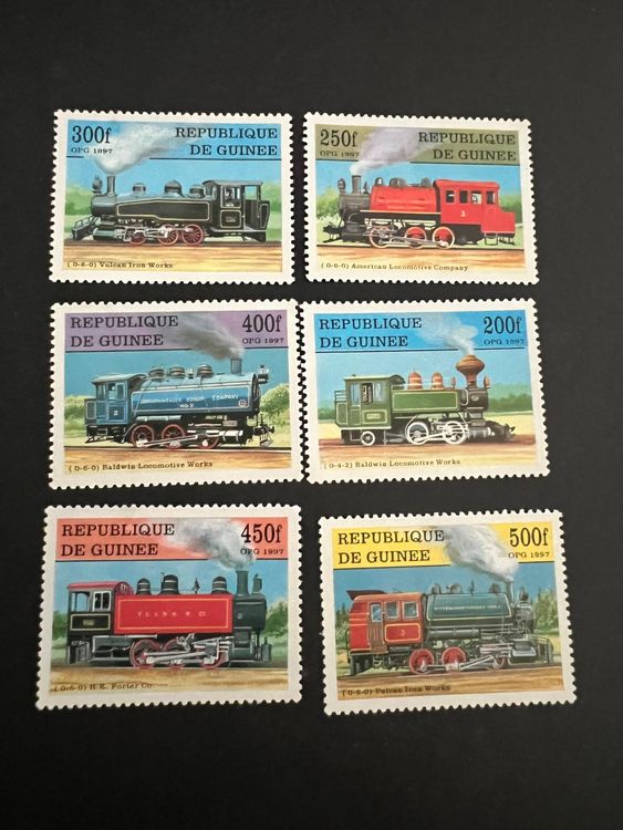 Prophila Collection Briefmarken-Kleinbogen Burundi – 4 Werte Dampflokomotiven 2012, Postfrisch ** (Sammlerstück)
