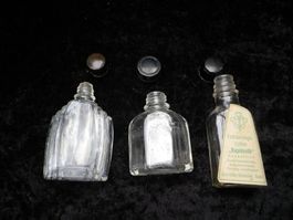 Antike kleine Glasflacons Sammlerstücke