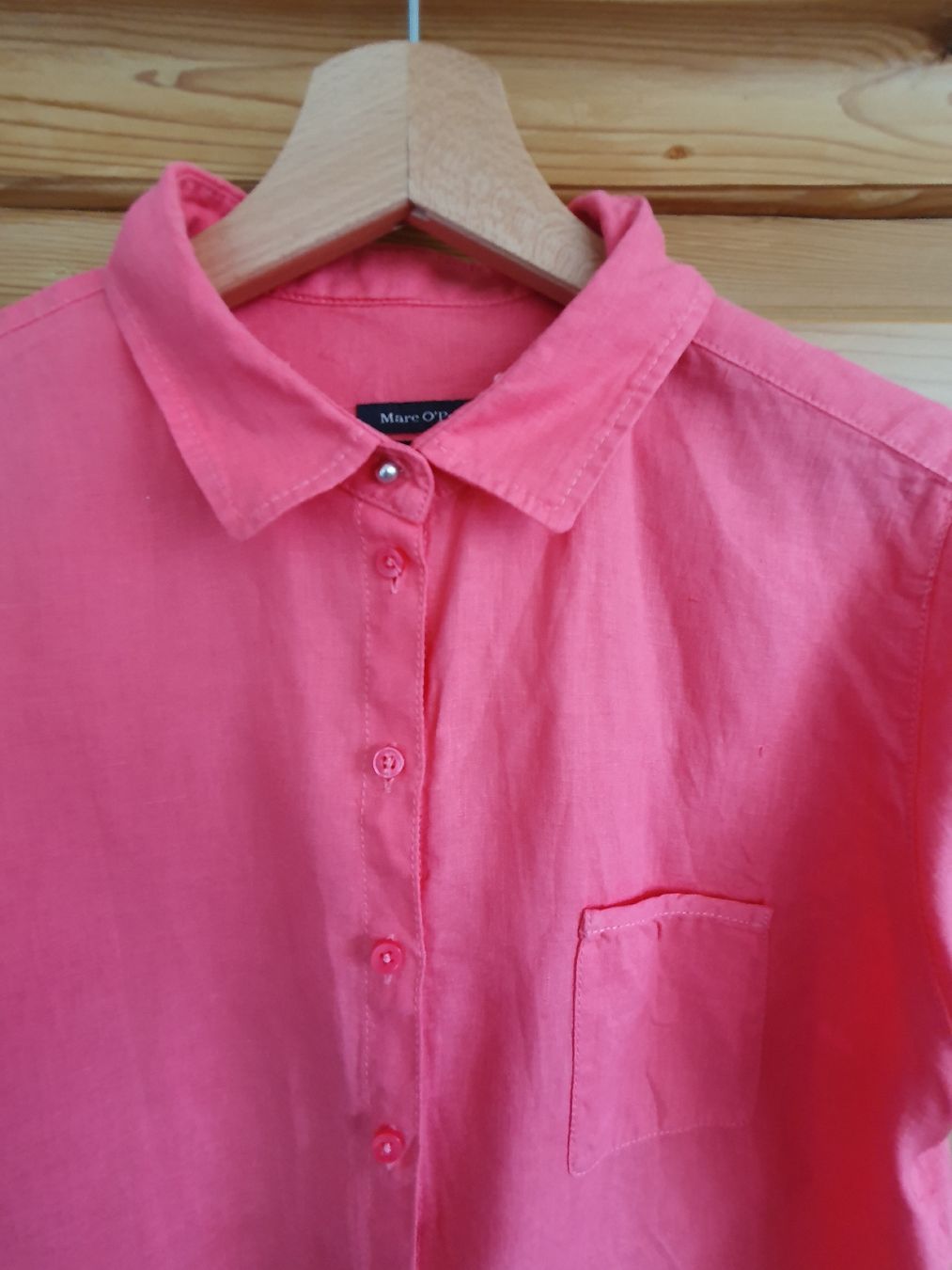 Marc O'Polo Camicette: Marc O'Polo Leinenbluse, pink, Gr. 40 – Usato da Steinach venduto da Xamax18 2