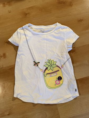 T-Shirt Nautica weiss Motiv Ananas Grösse 12 Jahre