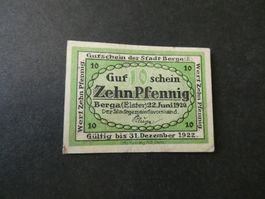 Dt. Reich, Berga (Elster) - Notgeld