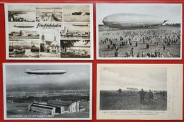4 Zeppelin Ansichtskarte