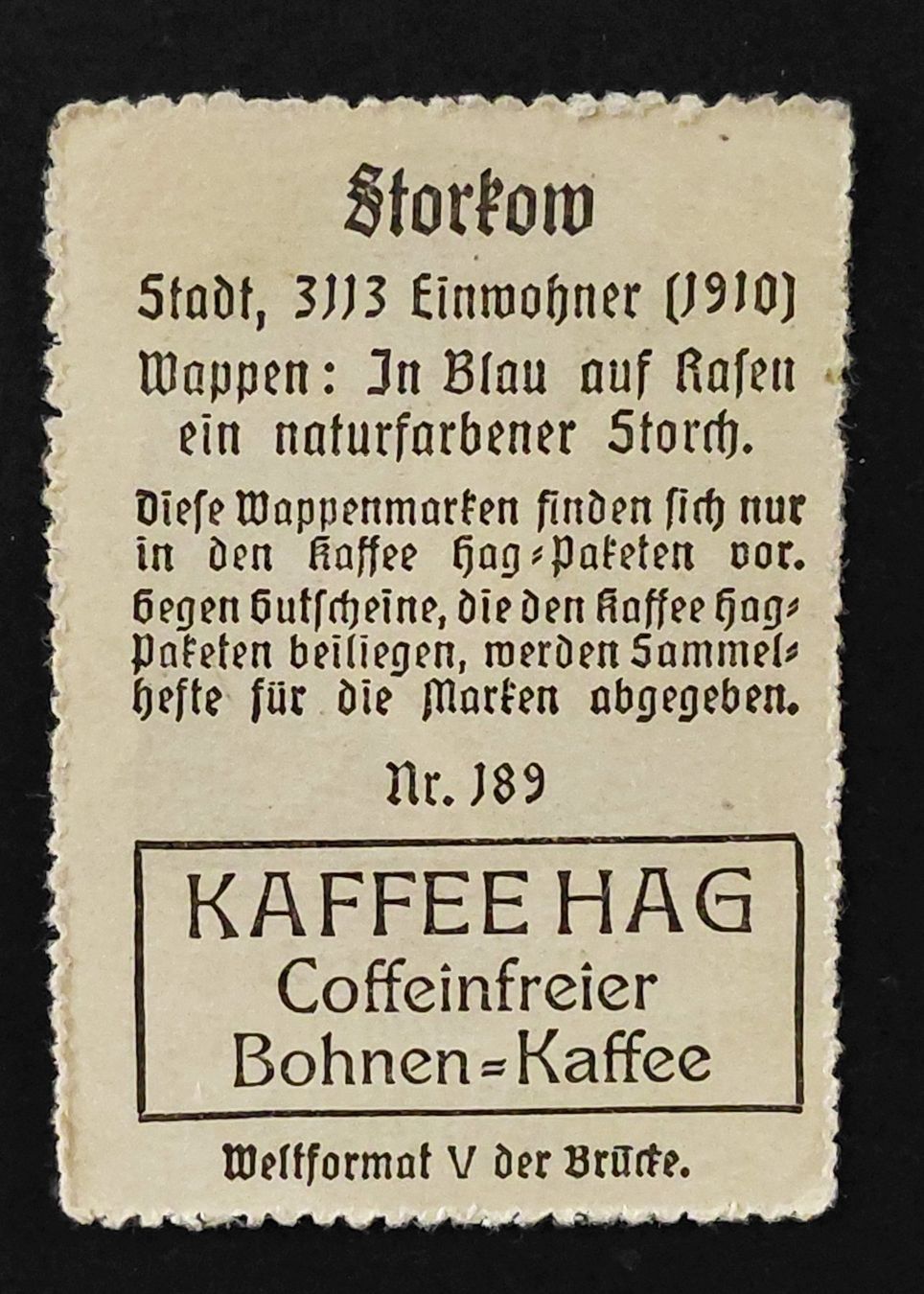 Tutti i francobolli: Werbemarke Stadt Storkow 1910** – Nuovo (secondo la descrizione) da Ebikon venduto da smartbox 1