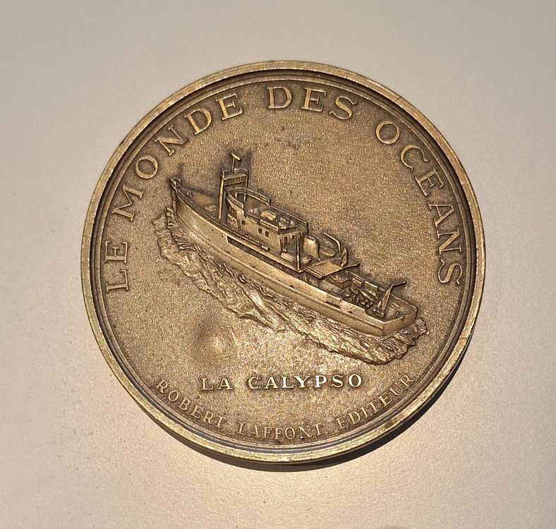 Médaille Cousteau Calypso R.Duboc Laffont 2
