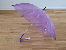 Durchsichtige Regenschirme farbig Kunstoffgr.