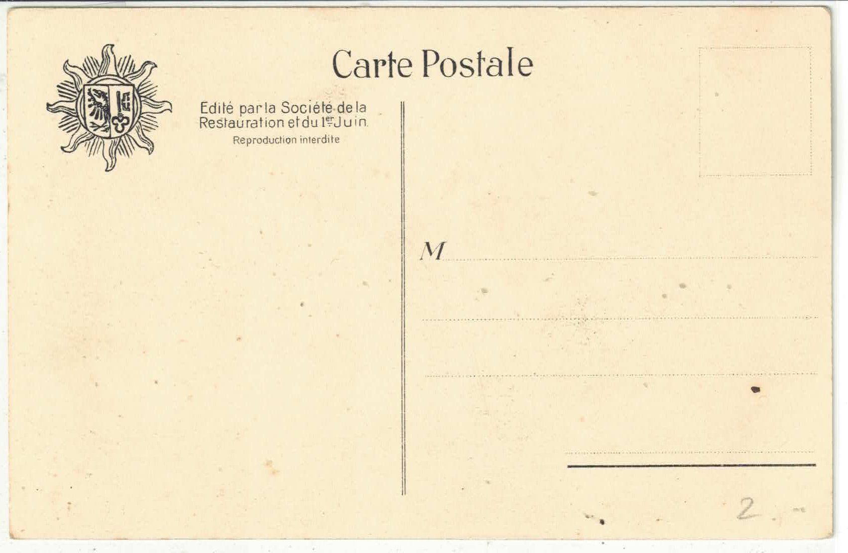 Cartoline postali: Restauration de la Republique de Geneve – Usato da Ettingen venduto da Kartenplanet 1