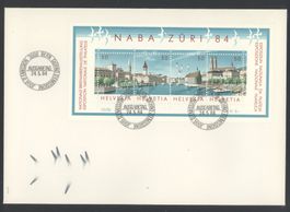 1984, FDC, NABA Züri-Bock (Nr. W64), Grossformat E6