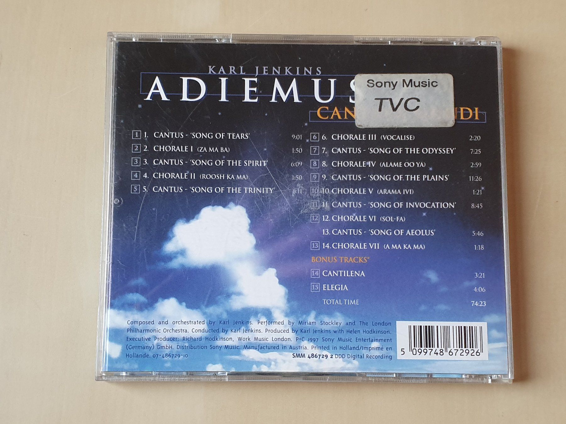 CD: Karl Jenkins Adiemus 2 – Usato da Stansstad venduto da collectorsshop 1