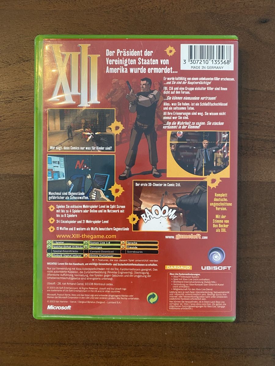 Microsoft Giochi: XIII für Xbox – Usato da Thunstetten venduto da Virus_33 2