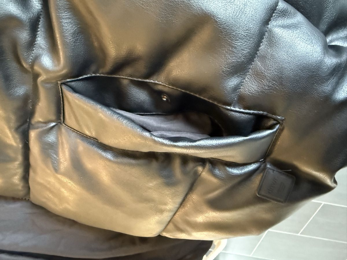 Zara Jacken: ZARA Leather Effect Puffer Jacket M Black – Neu (gemäss Beschreibung) aus Zürich von Seefeld62 3