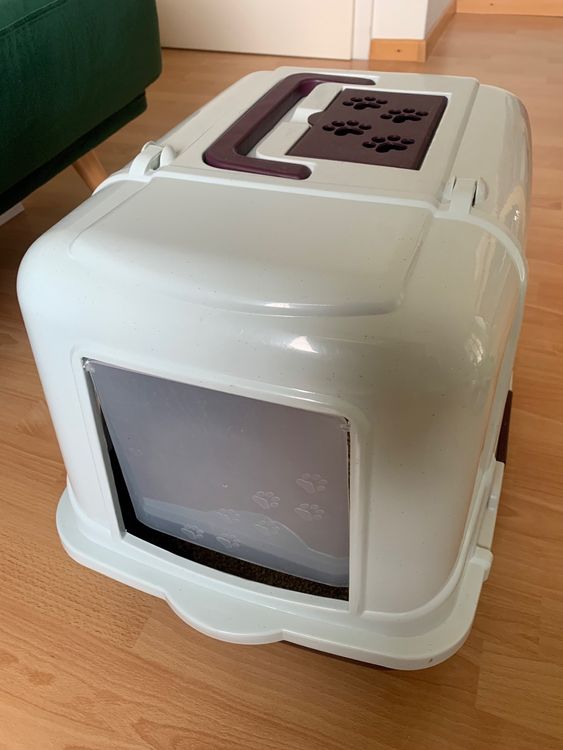 Produktbild von Selbstreinigende Katzentoilette Rotho MyPet Bea XXL Katzenklo Mit Haube – Extra Groß Mit Aktivkohlefilter & Praktischer Schaufel Katzenklo Edelstahl Xxl