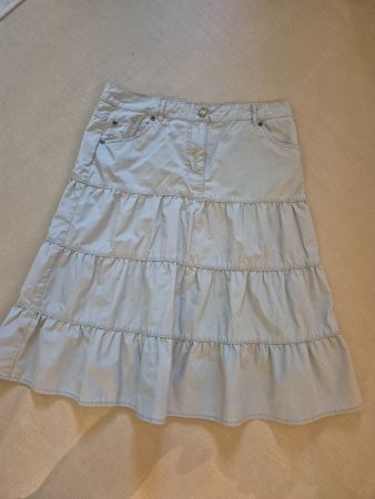 Jupe gestuft, beige, Gr. S