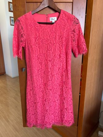 Elegantes ELIZA J Spitzenkleid Rot Gr. 34 - 36 (UK 8)