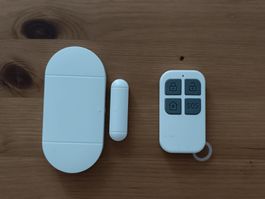 Alarm system set door window contact sensor remote control