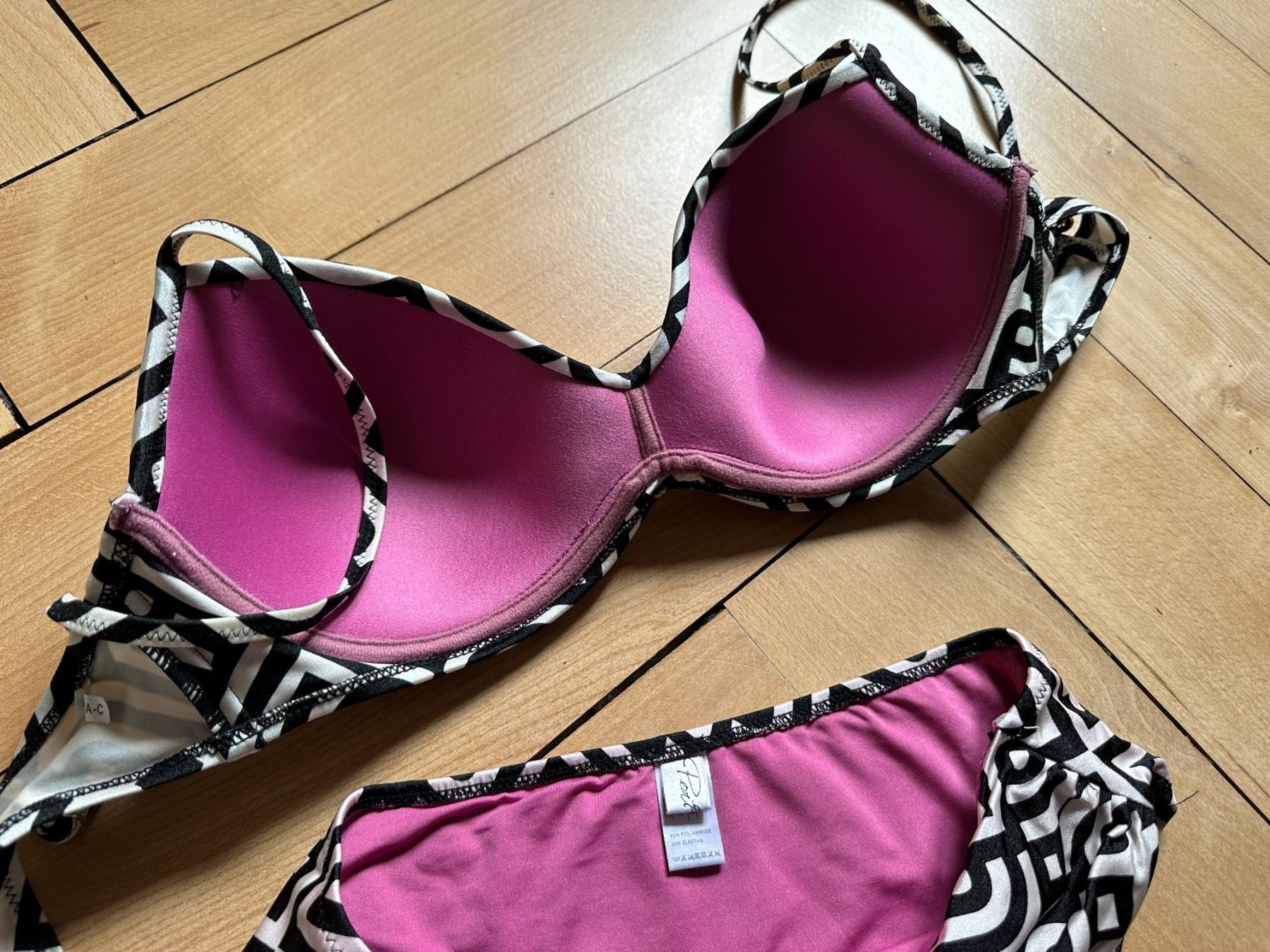 Costumi da bagno & Bikini: PORT ROSE - Bikini schwarz-weiss gemustert 40 – Usato da Zürich venduto da Diazaio 3