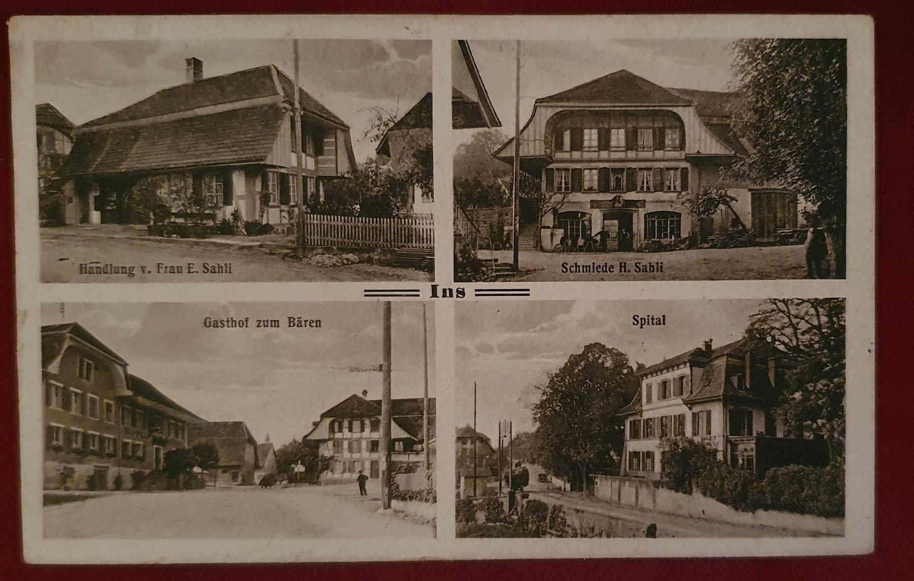 Cartoline postali: Ins 1923 - mit 4 Ansichten – Usato da Kreuzlingen venduto da Rschweiz1