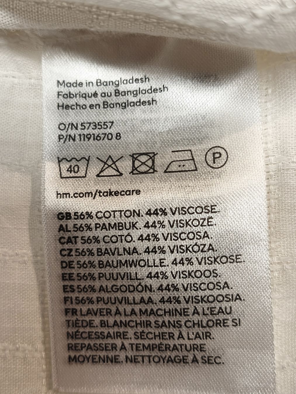H&M Chemisiers: Weisse Bluse Gr.M von H&M – Neuf (Voir description) à Emmetten par SecondhandSiska 4