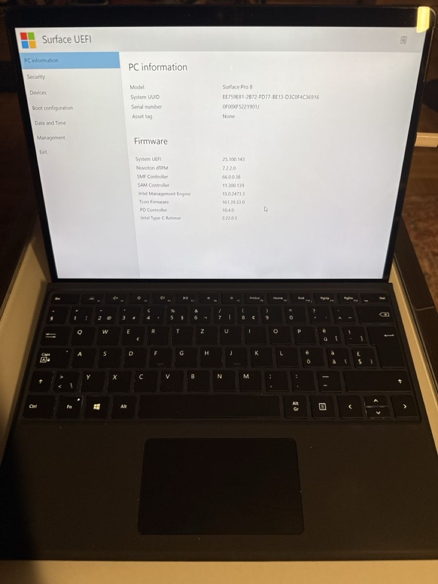 Microsoft Tablet PC: Microsoft Surface Pro 8 | Intel i7 | 16 GB RAM | 512 GB SSD – Usato da Zürich venduto da max_kn88