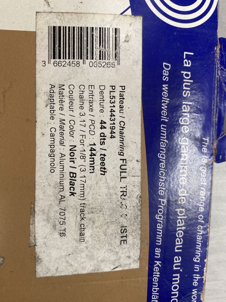 Pezzi di ricambio: SPECIALITES Kettenblatt 44T – Nuovo e nell'imballaggio originale da Bern venduto da TacTac_Cycling 2
