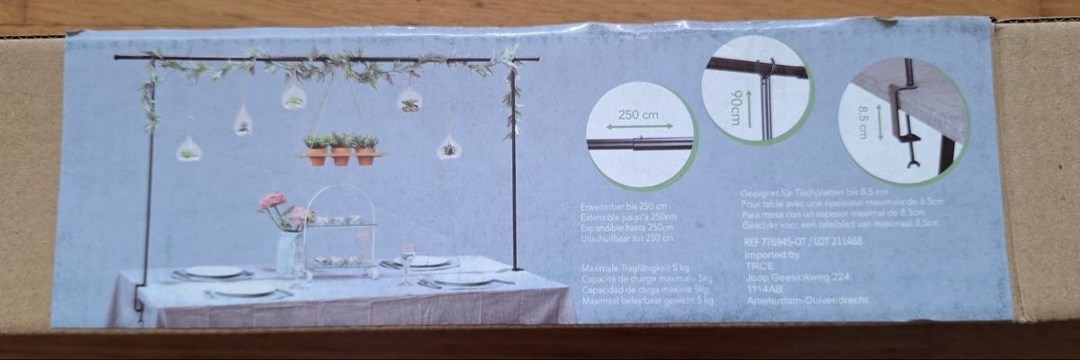 Tutte le decorazioni: cooole DEKO-Tischstange – Nuovo e nell'imballaggio originale da Winterthur venduto da stella67 1