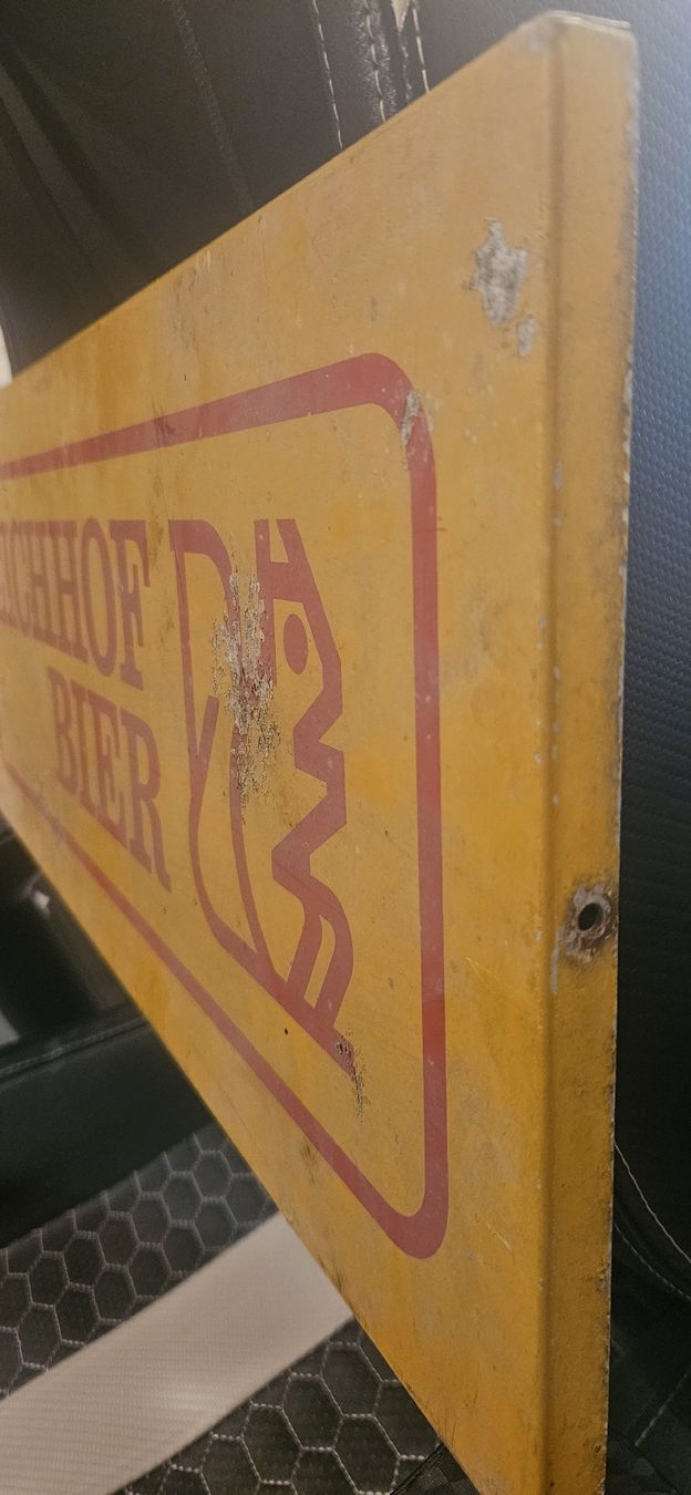 Eichhof Schilder: Eichhof Bier Blechschild massiv - selten – Gebraucht aus Belp von Ginus85 3