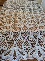 Antike Klöppel Tischdecke, Handarbeit, Sommerdeko, rar