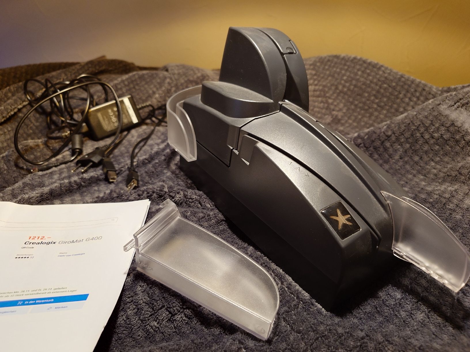 Crealogix Scanner: Crealogix Giromat G400 Swiss QR Code Scanner – Usato da Einsiedeln venduto da Stradivarius0815 2