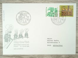 TR10 Enveloppe + Timbre Suisse 1986