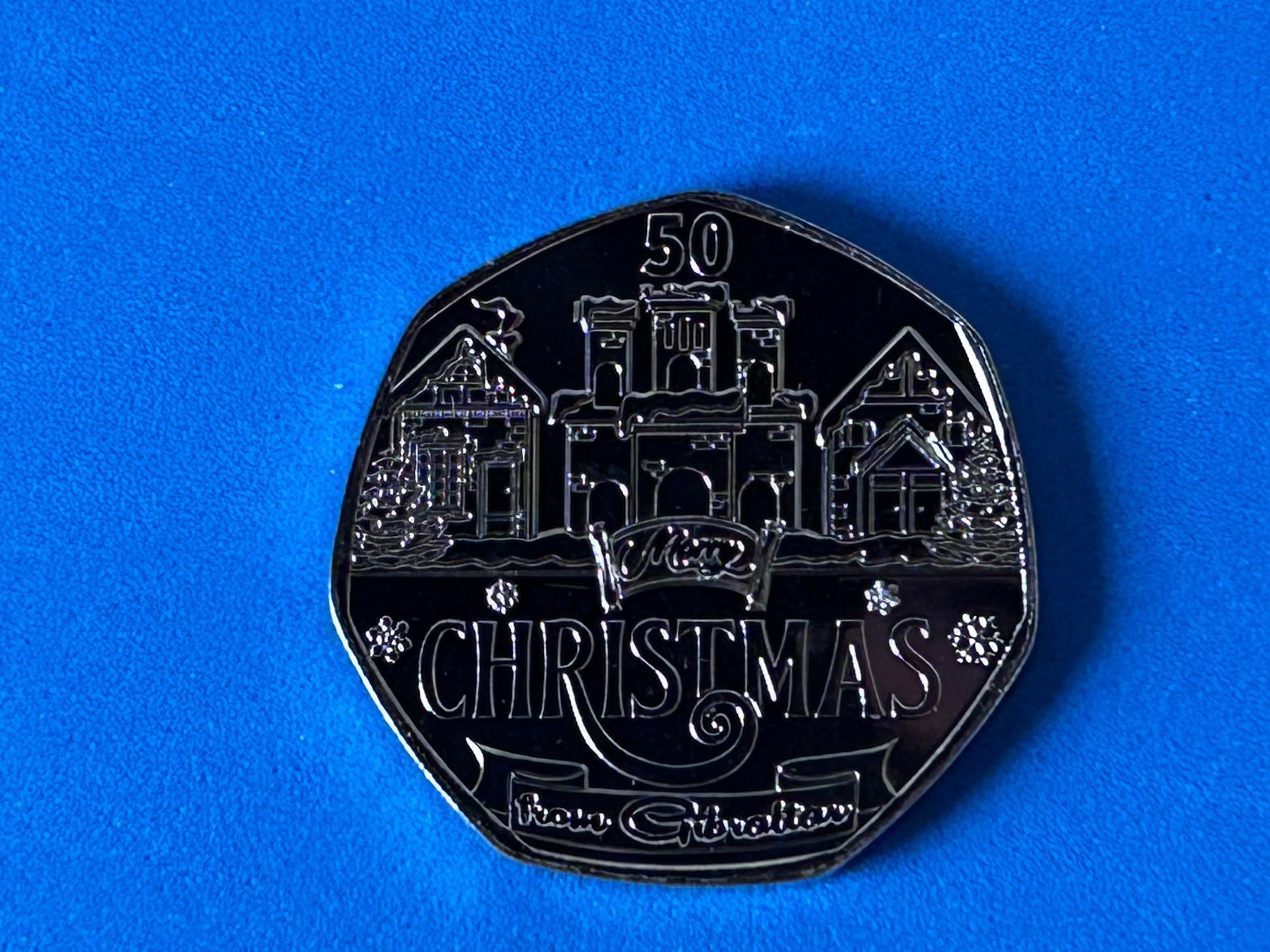 Tutti le monete: Gibraltar - 50 pence - Christmas 2024 UNC – Nuovo (secondo la descrizione) da Corcelles NE venduto da AJKader 7