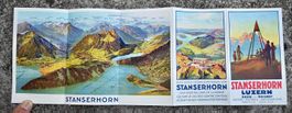 Stanserhorn Faltprospekt um 1930 A. Trüb & Cie Aarau