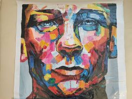 Daniel Craig, Acryl auf Leinwand